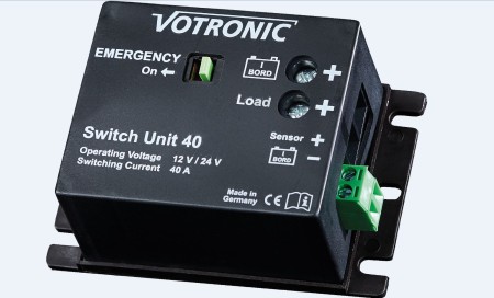 Votronic Batterie Hauptschalter, Switch Unit 40 A 12/ 24 V